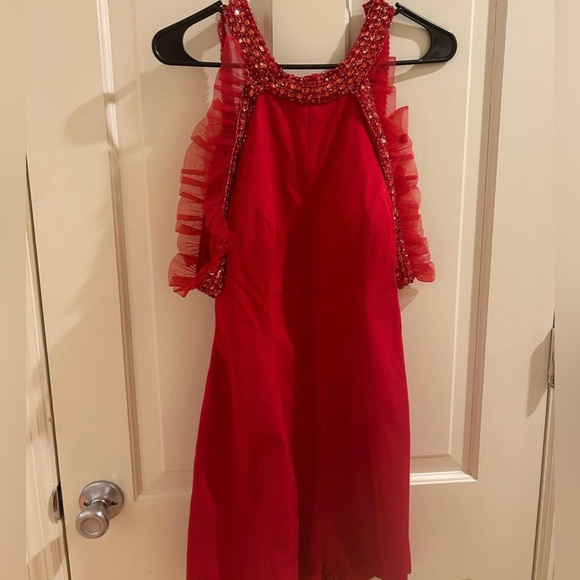 Red Rachel Allan romper - Picture 2 of 2